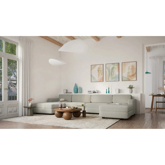 Modulo Pouf Grande GRACIA - Beige Grigio