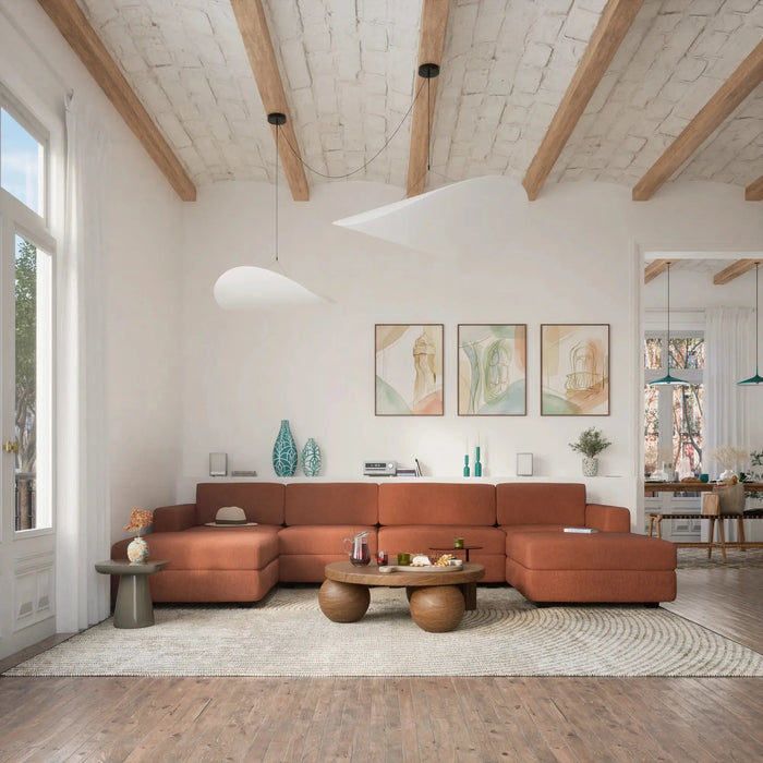 Modulo Pouf Grande GRACIA - Terracotta