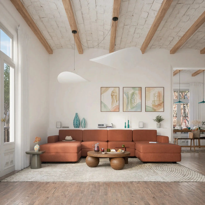 Modulo Pouf Grande GRACIA - Terracotta