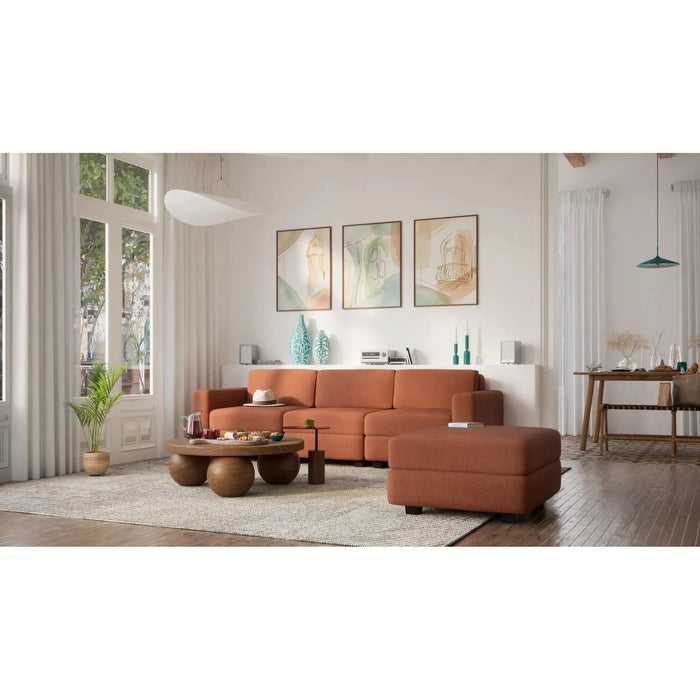 Divano Modulare GRACIA - Modulo Pouf Terracotta