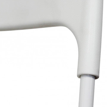 Sedia impilabile in polipropilene, struttura in acciaio, 40x43x78 cm