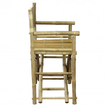 Regista in bamboo marrone 60x44x88 cm struttura in legno