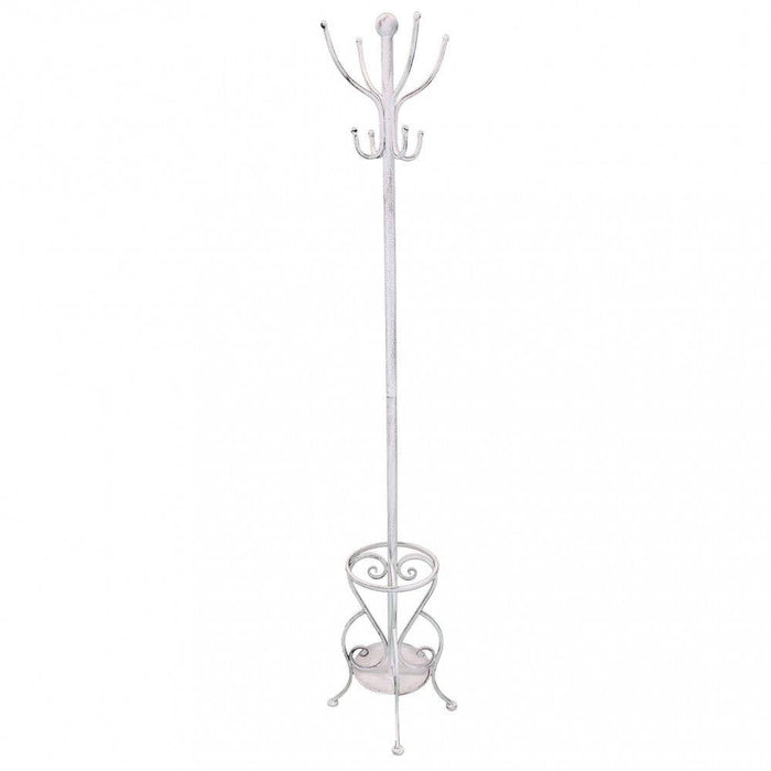 Appendiabiti Yvette Acciaio Bianco 35x183h cm