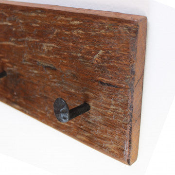 Appendiabiti in legno riciclato, 90 cm lunghezza, profondità 8 cm