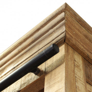 Mobile in legno mango con 4 ante e 3 cassetti 150x50x200 cm