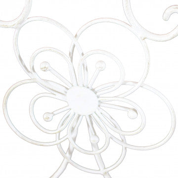 Étagère metallo 4 piani verniciato polvere bianco antico, 60x31x158 cm