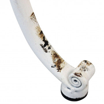 Catino in acciaio con struttura in ferro, dimensioni 69x42x103,5 cm