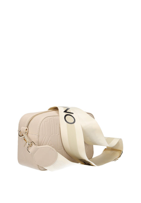 Valentino Bags Borsa A Tracolla Pansy In Ecopelle Con Chiusura Cerniera Due Tracolle Tessuto Ed Ecopelle 21x13x7 Cm