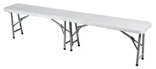 PANCA BIRR.PIEGH.183X28X44 BIANCO Panchine da giardino Store   