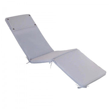 Cuscino sfoderabile idrorepellente in poliestere grigio 173x47 cm