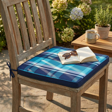 Cuscino seduta quadrato sfoderabile idrorepellente poliestere 45x50cm