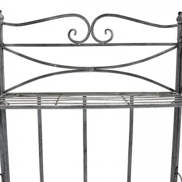 Étagère in acciaio 4 piani verniciato a polvere bianco ossidato 61x32x156cm