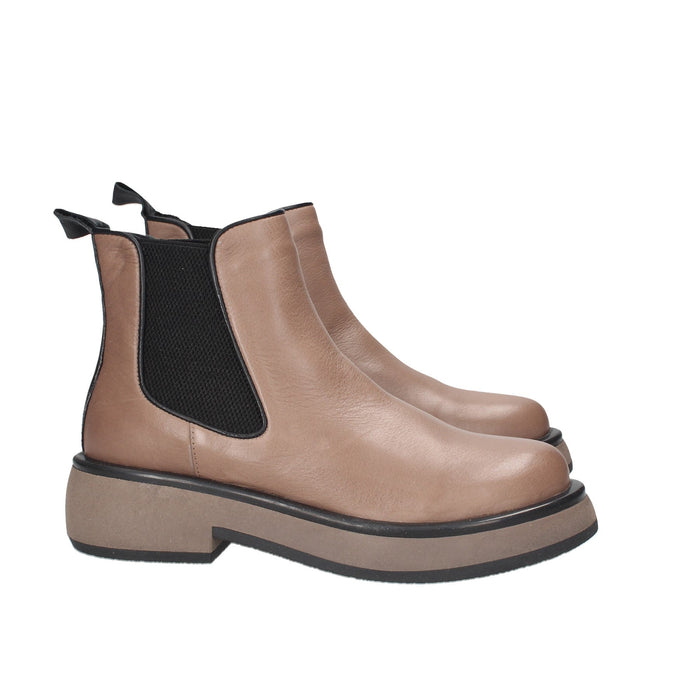 Beatles Grace Scarpe In Pelle Chiusura Con Doppio Elastico Sottopiede Imbottito Suola In Gomma Para Alta 5 Cm