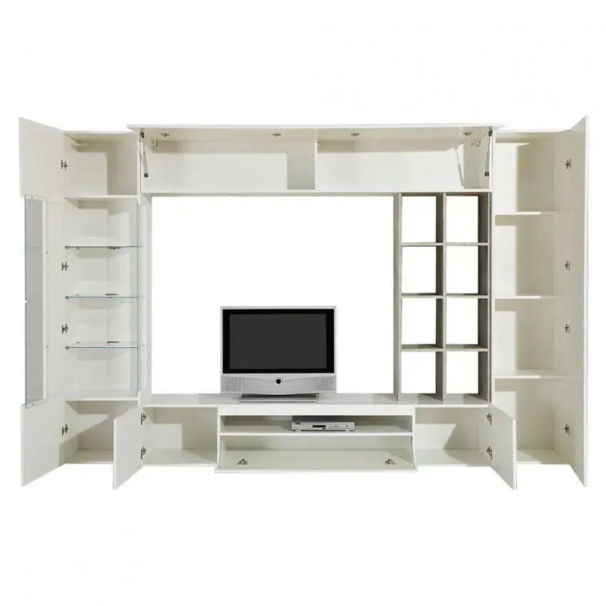 Parete Soggiorno Egypt: Bianco Lucido - Cemento Mobili Italy Web forniture   