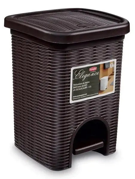 Pattumiera bagno elegange da 6 litri Pattumiera STEFANPLAST MOKA  
