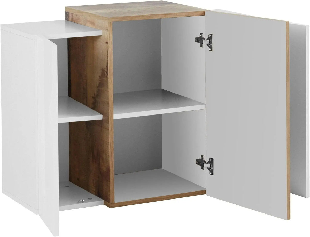 Pensile Moderno Bianco Lucido - Acero: Coro Pensili Italy Web forniture   