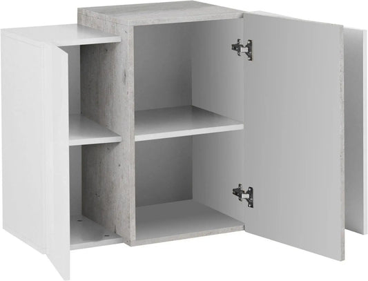 Pensile Moderno Bianco Lucido CORO - Report Pensili Italy Web forniture   