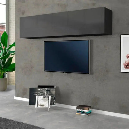 Pensile Maruska Vasistas 1 Anta Antracite Opaco 180x30x40 cm: un'elegante soluzione di stoccaggio Pensili Italy Web forniture   