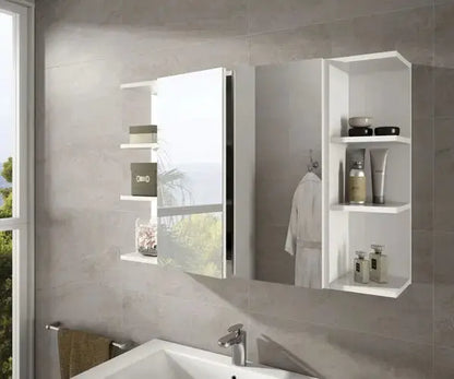 Pensile Angolare con Ripiani Bianco cm.20x21x65h Set di mobili per bagno FORES   