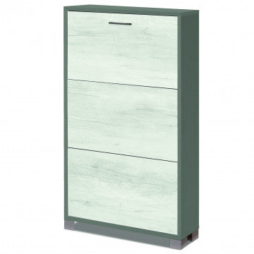 Scarpiera 3 ante in MDF, 70x18x115 cm, profondità 18 cm