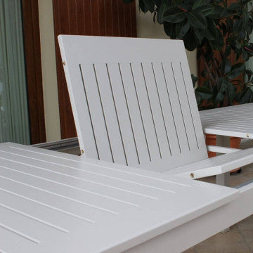 Tavolo allungabile alluminio 150/210x90 cm verniciato tortora