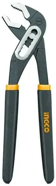 Pinza regolabile 300mm Ingco in acciaio Cr-V con finitura nera e impugnatura TPR, ideale per lavori di ferramenta e uso professionale.