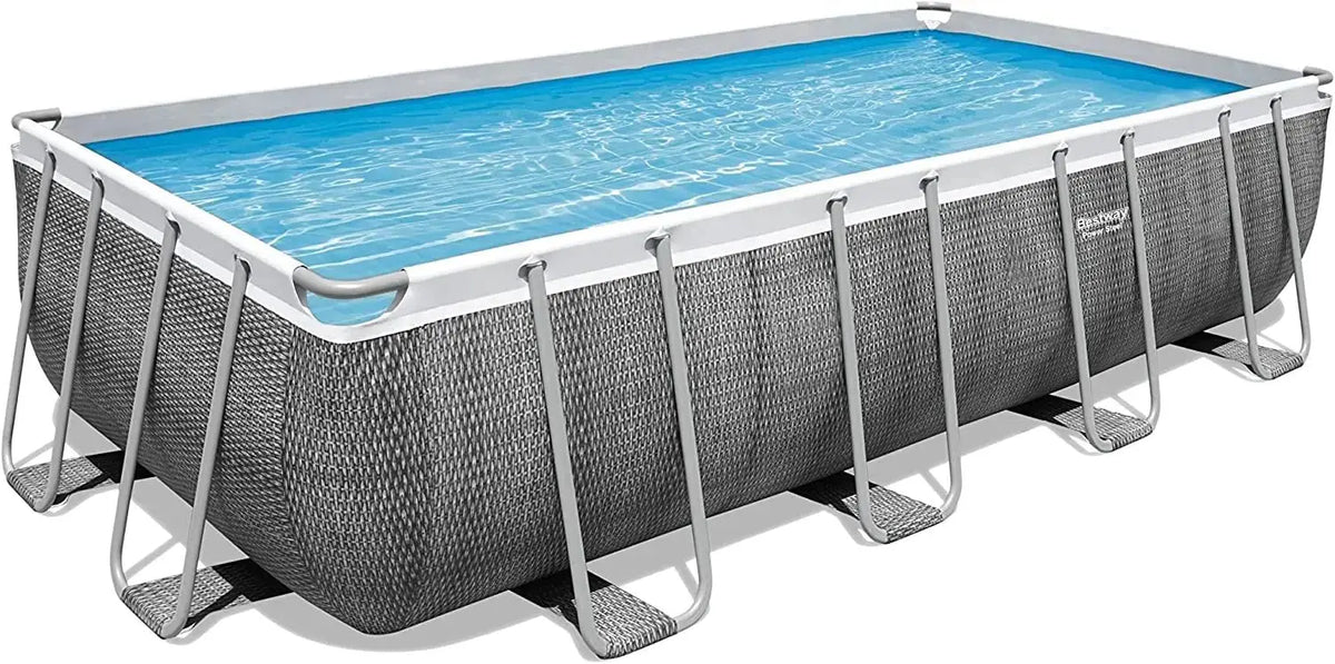 Piscina rettangolare stile rattan  488x244x122 Piscine BESTWAY   