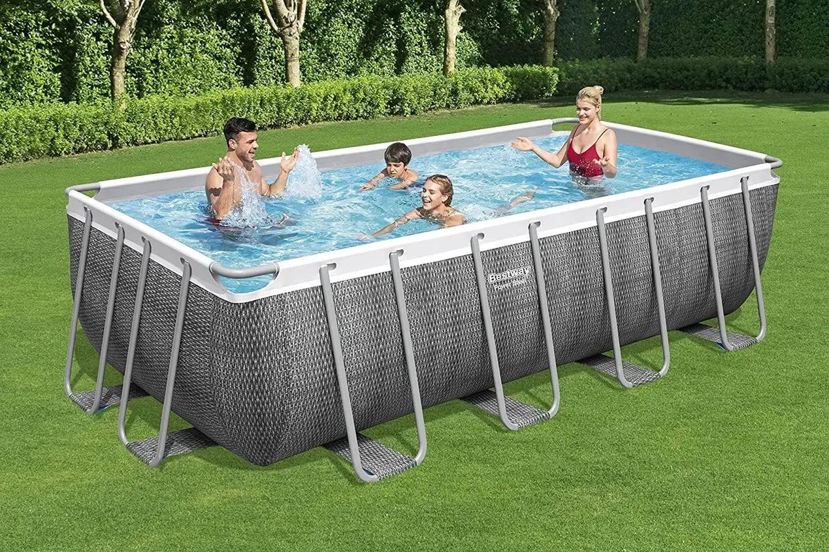Piscina rettangolare stile rattan  488x244x122 Piscine BESTWAY   