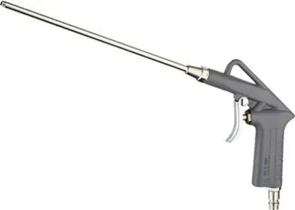 Pistola soffiaggio canna lunga con attacco rapido EU, ideale per aria compressa e pulizia in officine e ambienti industriali.