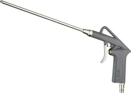 Pistola soffiaggio canna lunga con attacco rapido EU, ideale per aria compressa e pulizia in officine e ambienti industriali.