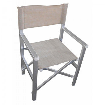 Sedia Pieghevole Regista Textilene Tortora 55x46x88h cm