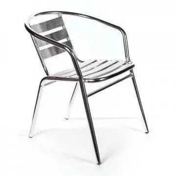 Poltrona Bar Impilabile 1,2: Alluminio, Ø 25x1,2 mm, cm 56x55x74 Sedie da giardino Hobby Shop Solution   