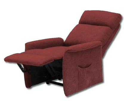 Poltrona Relax Reclinabile Siena con meccanismo manuale Poltrone massaggianti Hobby Shop Solution Bordeaux  