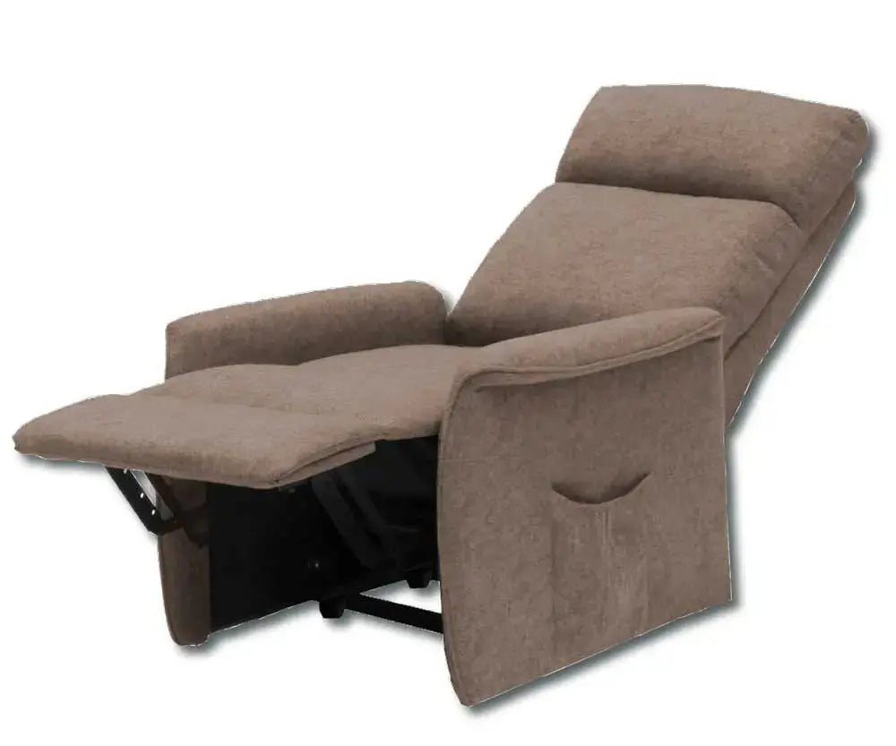 Poltrona Relax Reclinabile Siena con meccanismo manuale Poltrone massaggianti Hobby Shop Solution Tortora  