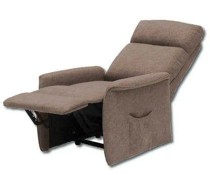 Poltrona Relax Reclinabile Siena con meccanismo manuale Poltrone massaggianti Hobby Shop Solution Tortora  