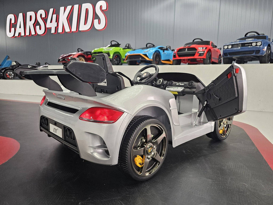 Auto Elettrica per Bambini Porsche RUF 24 V – 2 Posti – Argento Metallizzato