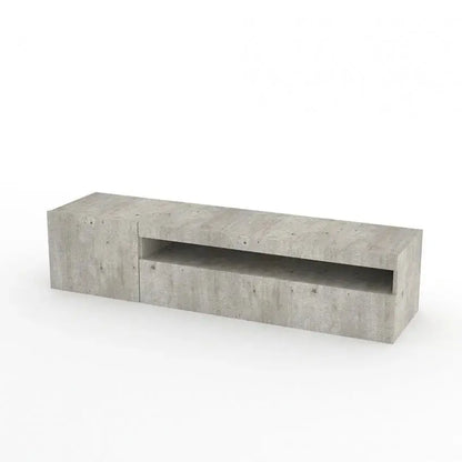 Porta TV con 1 anta + anta ribalta in stile DAIQUIRI cemento Porta tv Italy Web forniture   