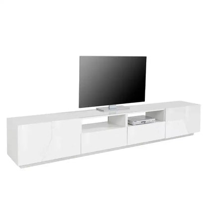Porta TV in Bianco Laccato Alien Lowboard 260 x 43 x 46 cm Porta tv Italy Web forniture   