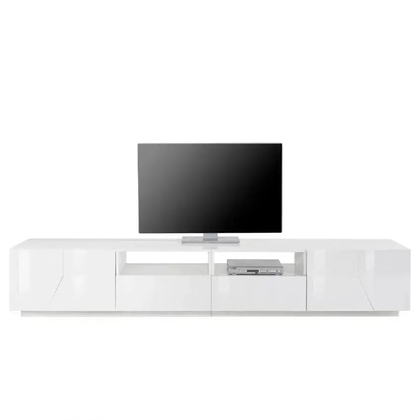 Porta TV in Bianco Laccato Alien Lowboard 260 x 43 x 46 cm Porta tv Italy Web forniture   