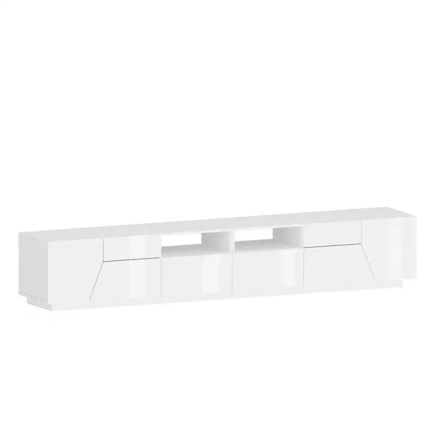 Porta TV in Bianco Laccato Alien Lowboard 260 x 43 x 46 cm Porta tv Italy Web forniture   