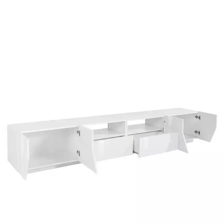 Porta TV in Bianco Laccato Alien Lowboard 260 x 43 x 46 cm Porta tv Italy Web forniture   