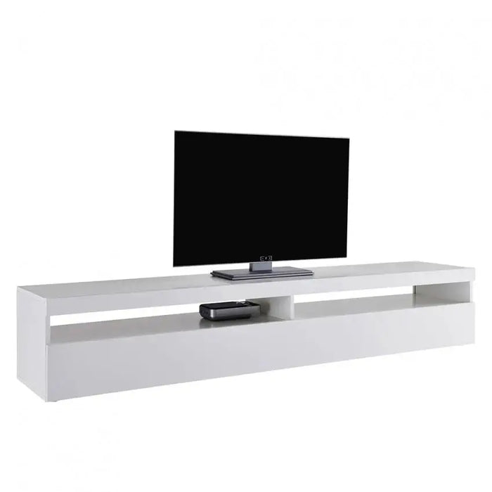Porta TV BURRATA: elegante soluzione da 200 cm in bianco lucido Porta tv Italy Web forniture   