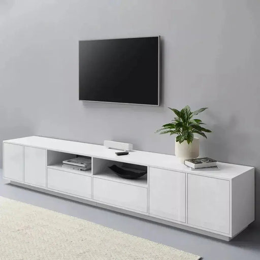 Porta TV Bloom Lowboard 260 x 41,4 x 46 cm - Bianco Laccato Porta tv Italy Web forniture   