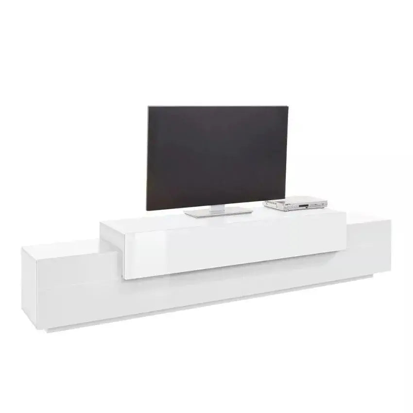 Porta TV CORO Bianco Laccato 240cm 240 x 45 x 51,6 cm Porta tv Italy Web forniture   
