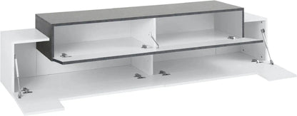 Porta TV Moderno CORO 200 Bianco Lucido - Report Porta tv Italy Web forniture   