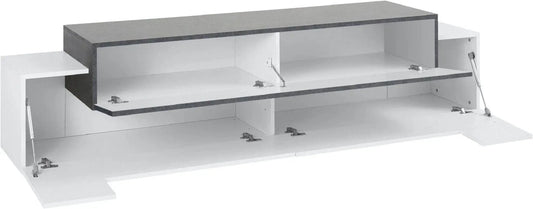 Porta TV Moderno CORO 200 Bianco Lucido - Report Porta tv Italy Web forniture   