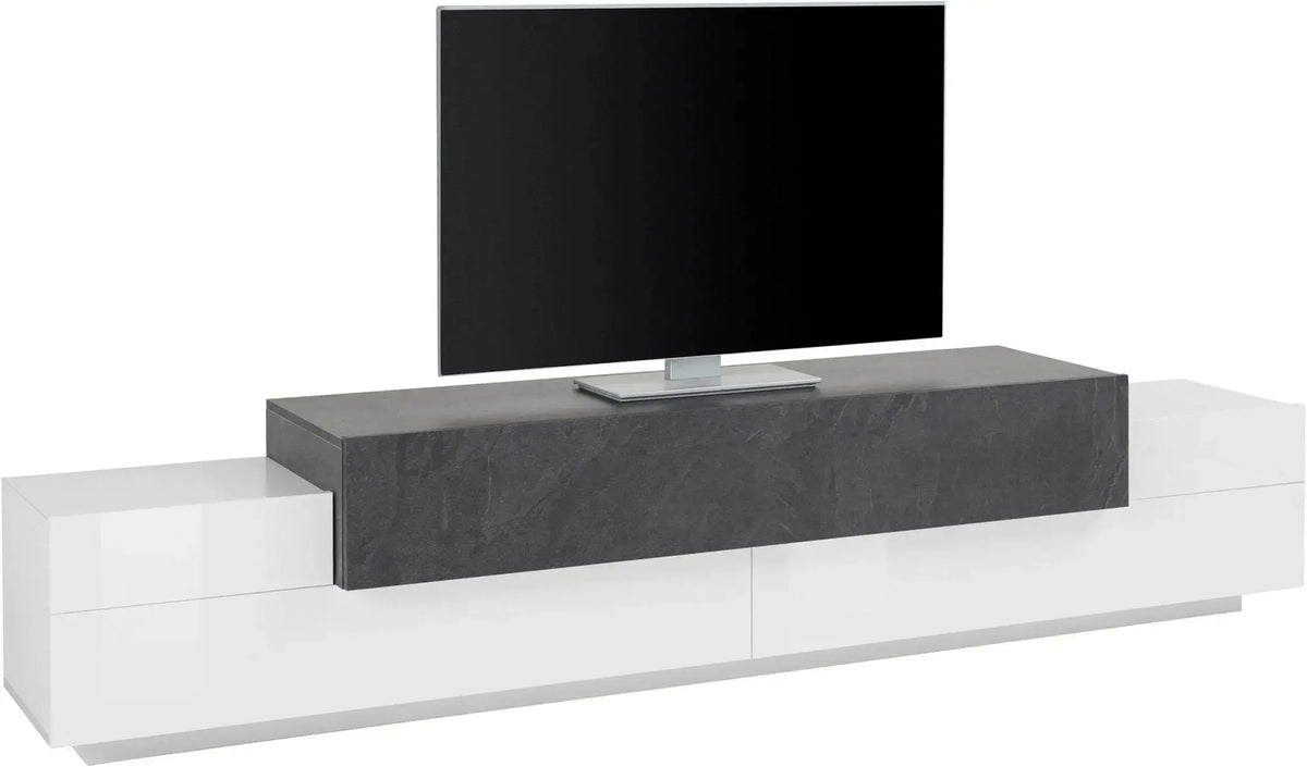 Report - Porta TV Coro Moderno 240 Bianco Lucido Porta tv Italy Web forniture   