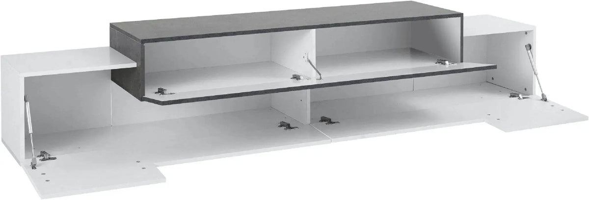 Report - Porta TV Coro Moderno 240 Bianco Lucido Porta tv Italy Web forniture   