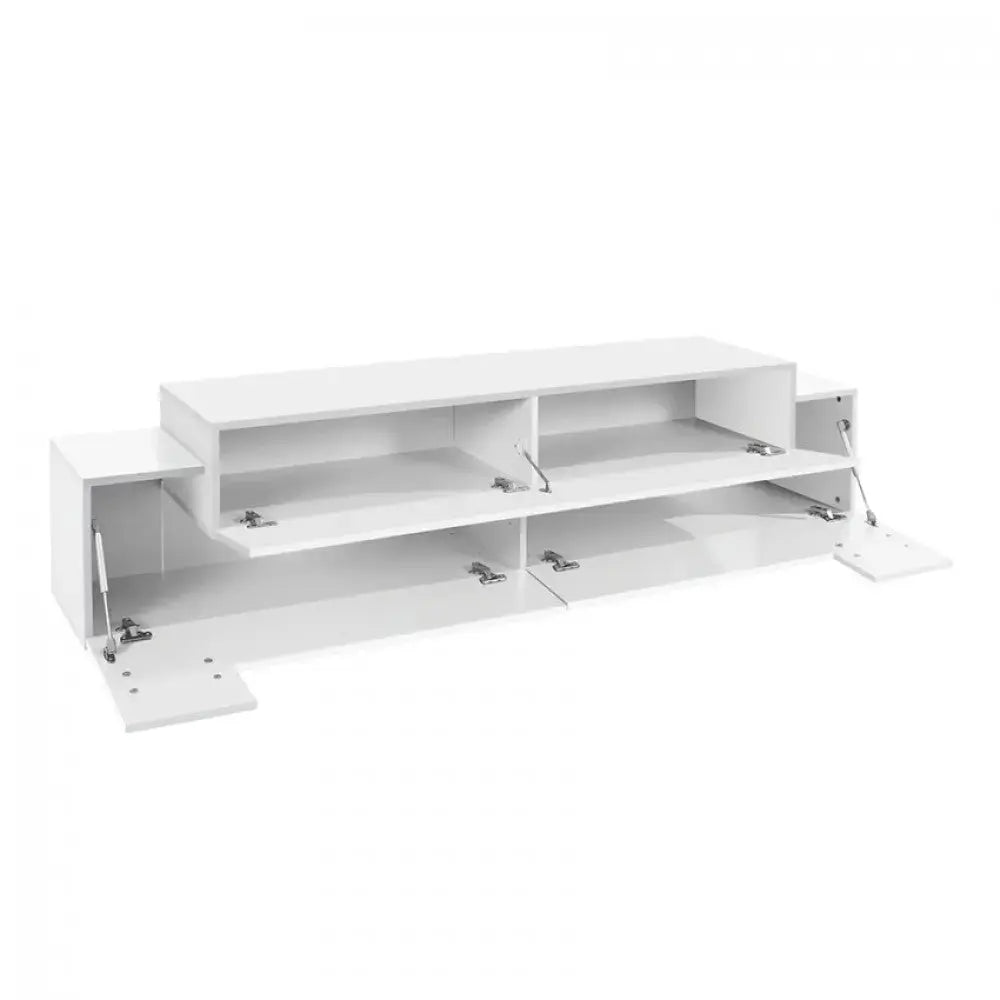 Porta TV Corona Bianco Laccato 200 cm - Dimensioni: 200 x 45 x 51,6 cm Porta tv Italy Web forniture   