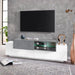 Porta TV Moderno NEW CORO con 2+1 ante battenti, ripiano in vetro bianco ardesia Porta tv Italy Web forniture   